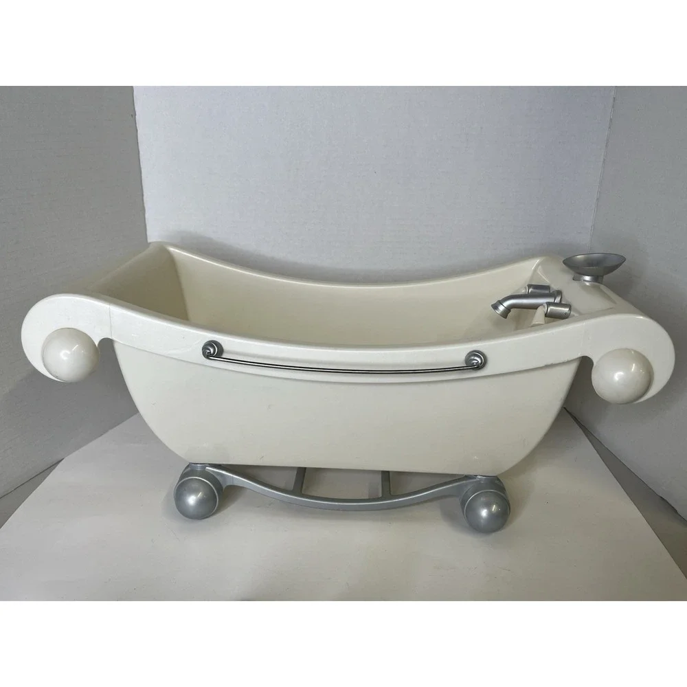 American Girl BUBBLE BATHTUB Just Like You Retired White Bath Time & Accessories